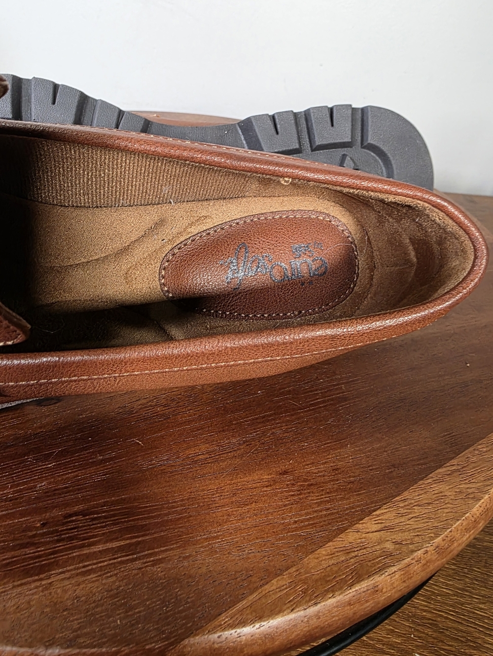 EuroSoft Lola Bit Loafer – Brown Lug Sole Slip-On Shoes Size 10 - Picture 13 of 14